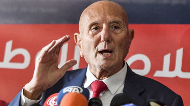 Ahmed Nejib Chebbi, chef du comité politique du Parti Amal tunisien et chef du Front national du salut de l'opposition. Crédit Photo: FETHI BELAID / AFP