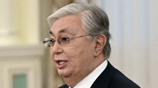 Le président du Kazakhstan, Kassym-Jomart Tokayev. Crédit photo: Olivier Douliery / Pool / AFP