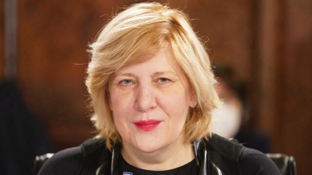 La commissaire aux droits de l'homme du Conseil de l'Europe, Dunja Mijatovic. Crédit Photo: Marcus Brandt / POOL / AFP