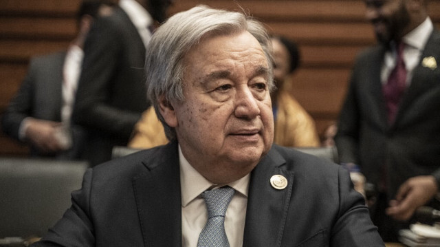 Le Secrétaire général de l'ONU, Antonio Guterres. Crédit photo: AMANUEL SILESHI / AFP