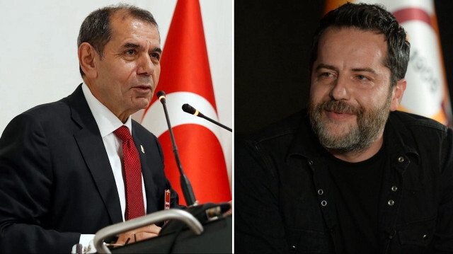 Galatasaray Başkanı Dursun Özbek ve Galatasaray Başkanvekili Erden Timur