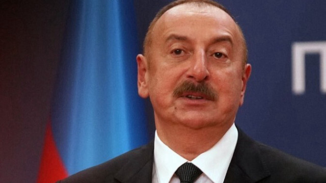 Le président azerbaïdjanais Ilham Aliyev. Crédit photo: OLIVER BUNIC /AFP