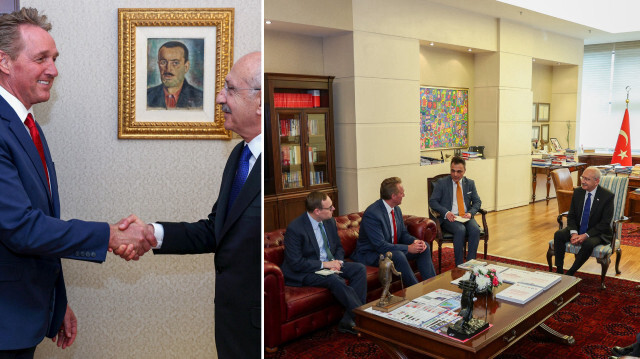 ABD Büyükelçisi Jeffry Flake'ten CHP Genel Başkanı Kılıçdaroğlu'na ziyaret