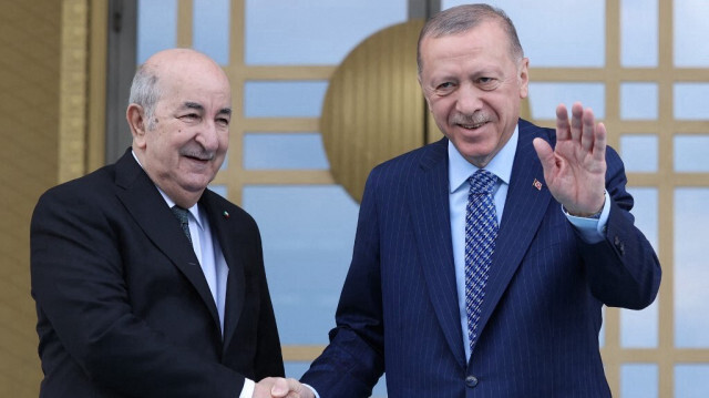 Le président turc, Recep Tayyip Erdogan avec son homologue algérien, Abdelmadjid Tebboune. Crédit photo: ADEM ALTAN / AFP