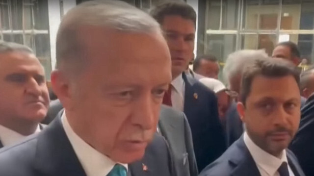 Erdoğan, AK Parti Grup Toplantısı'nın ardından basın mensuplarının sorularını yanıtladı.