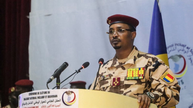 Mahamat Idriss Deby le président de transition du Tchad.
Crédit Photo: Denis Sassou Gueipeur / AFP