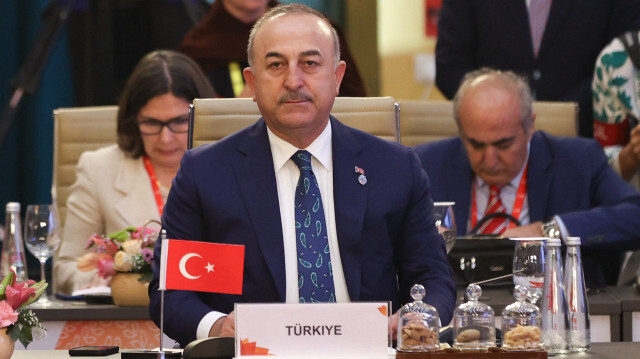 Le ministre des Affaires étrangères Mevlut Cavusoglu, au G20 qui s'est tenue à New Delhi, la capitale de l'Inde. Crédit photo: AA