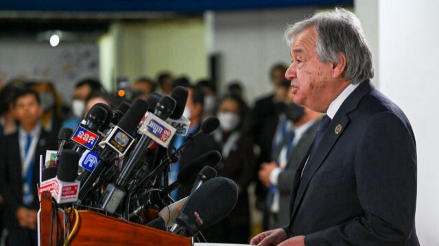 Le secrétaire général des Nations unies, Antonio Guterres. Crédit photo: TANG CHHIN SOTHY / AFP
