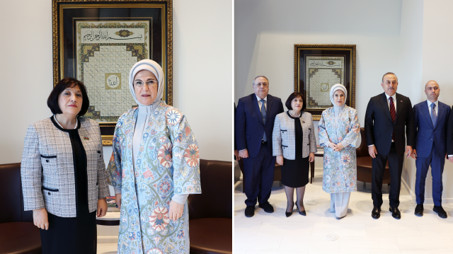 Emine Erdoğan New York'ta Azerbaycan Meclis Başkanıyla bir araya geldi