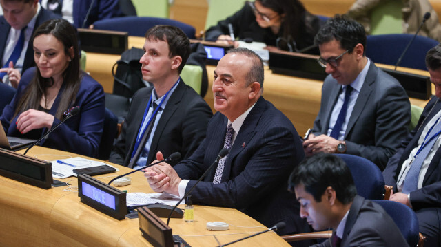 Dışişleri Bakanı Mevlüt Çavuşoğlu, BM Genel Merkezinde konuştu. 