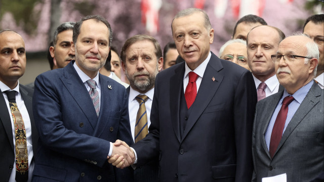 Cumhurbaşkanı Recep Tayyip Erdoğan, Yeniden Refah Partisi'nin Balgat'taki Genel Merkez ziyareti.