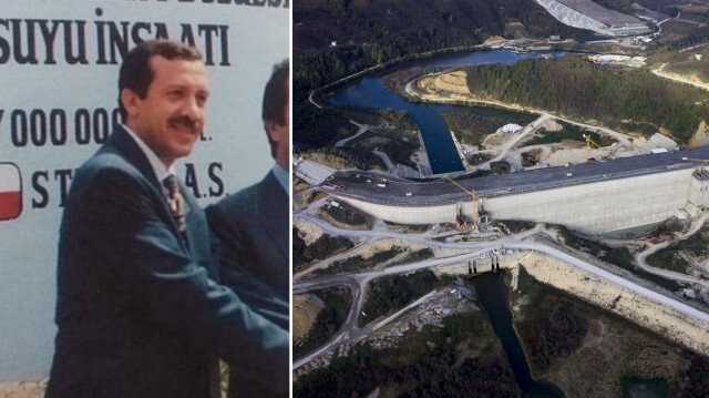 Melen Barajı'nın temeli Cumhurbaşkanı Recep Tayyip Erdoğan'ın belediye başkanlığı döneminde atılmıştı.