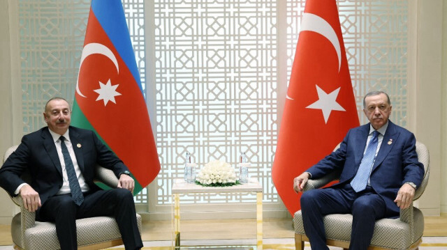 Le président turc,Recep Tayyip Erdogan avec le président de l'Azerbaïdjan, Ilham Aliyev. Crédit photo: TURKISH PRESIDENCY PRESS OFFICE / AFP / ARCHIVE