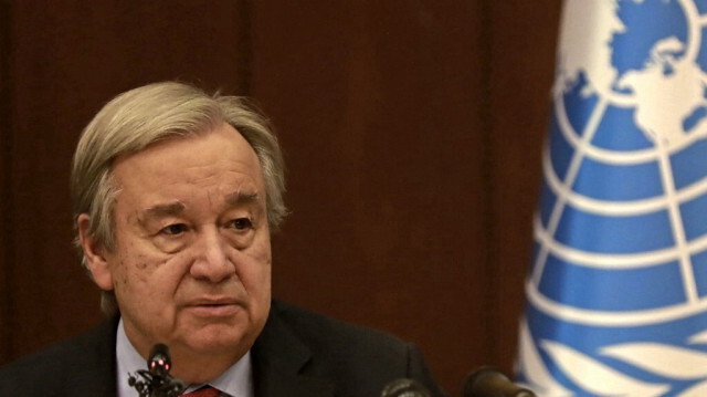 Le secrétaire général des Nations unies (ONU), Antonio Guterres. Crédit photo: AHMAD AL-RUBAYE / AFP