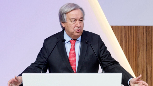 Antonio Guterres, le secrétaire général des Nations Unies au sommet à Doha. Crédit Photo: AFP