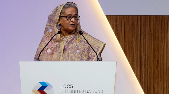 Sheikh Hasina, la Première ministre bangladaise à Doha. Crédit Photo: AFP