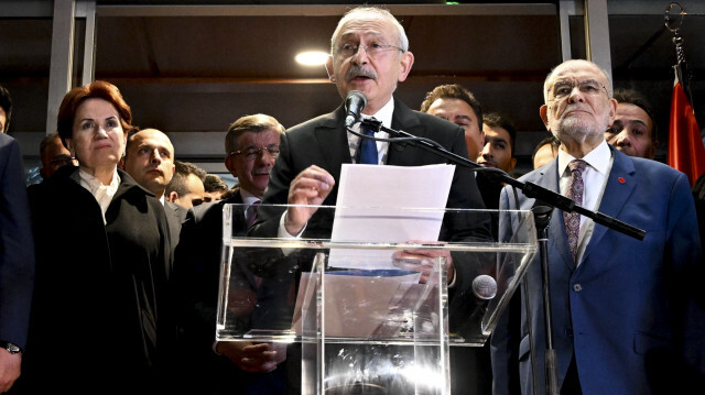 Altılı Masa toplantısı sonrası Kılıçdaroğlu'nun adaylığı ilan edildi.