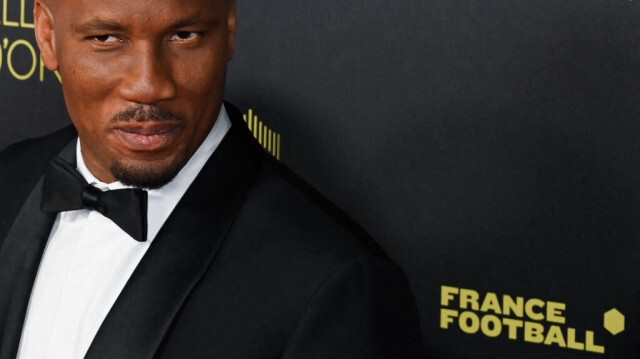 Didier Drogba lors de la cérémonie de remise du Ballon d'Or. Crédit photo : Alain JOCARD / AFP