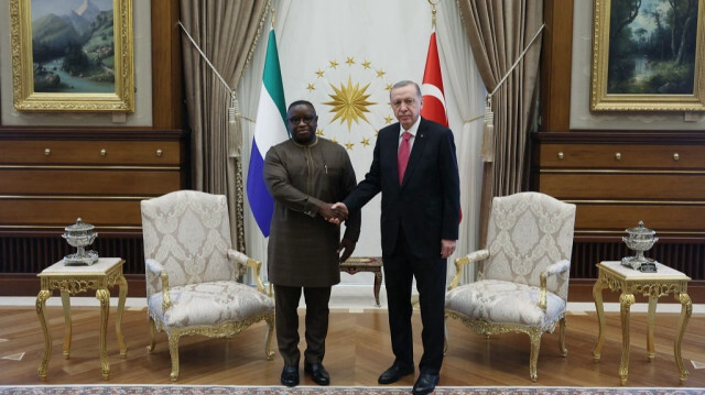 Le président turc, Recep Tayyip Erdogan, avec son homologue sierra-léonais Julius Maada Wonie Bio. Crédit photo: AA