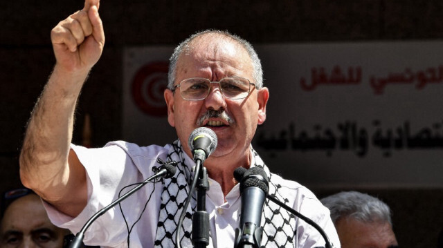 Noureddine Taboubi, secrétaire générale du Syndicat général du travail tunisien (UGTT).
Crédit Photo: FETHI BELAID / AFP