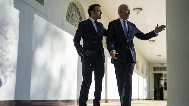 Les présidents français (G) et américain (D), Emmanuel Macron et Joe Biden. Crédit Photo: Doug Mills / POOL / AFP