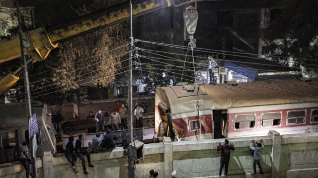 Un accident ferroviaire dans la ville de Qalyub en Egypte. Crédit photo: KHALED DESOUKI / AFP