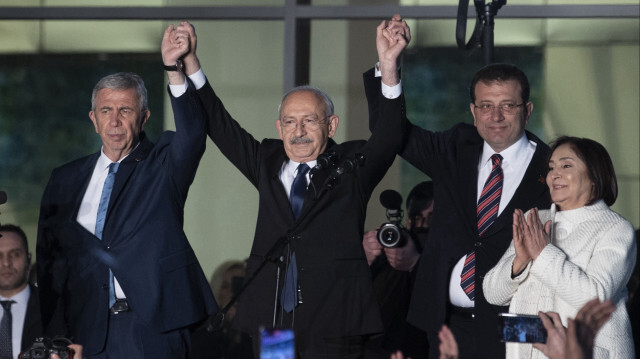 Mansur Yavaş - Kemal Kılıçdaroğlu - Ekrem İmamoğlu (soldan sağa)
