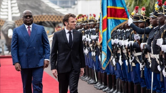 Les présidents de la République démocratique du Congo (G) et de la France (D),  Félix Tshisekedi et Emmanuel Macron. Crédit Photo: AA