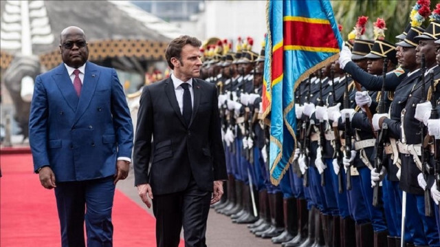 Les présidents de la République démocratique du Congo (G) et de la France (D), Félix Tshisekedi et Emmanuel Macron. Crédit Photo: AA
