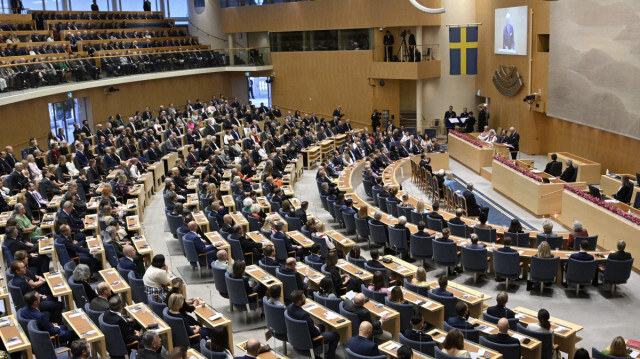 İsveç parlamentosu.