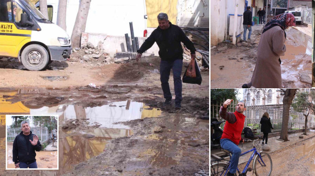 İzmirli vatandaşlar bozuk yollar nedeniyle belediyeye isyan ediyor. 