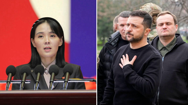 Kim Yo-jong ve Volodimir Zelenskiy