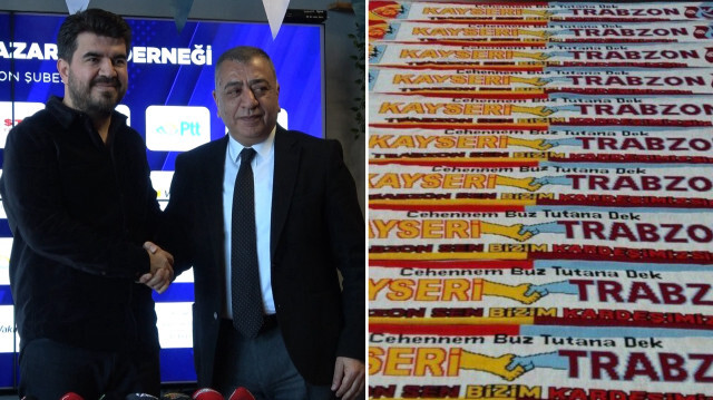 Kayserispor Basın Sözcüsü Samet Koç(solda), Trabzonsporlu yönetici Derviş Köz (sağda)