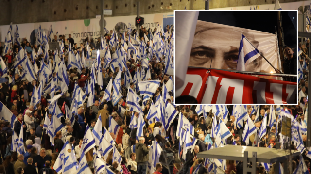 İsrail'de Netanyahu hükümetine karşı gösteriler devam ediyor.