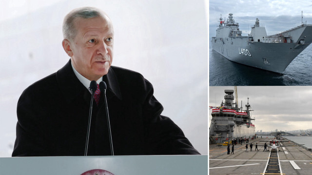 Cumhurbaşkanı Recep Tayyip Erdoğan - TCG Anadolu