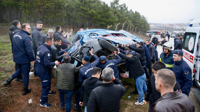 Eskişehir'de zincirleme trafik kazası