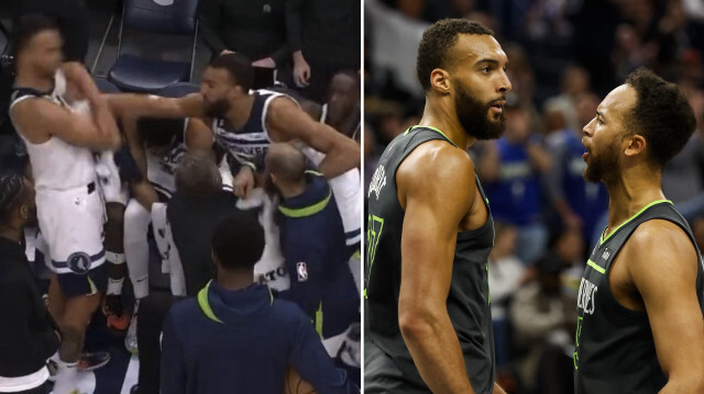 Rudy Gobert sinirlerine hakim olamadı. 