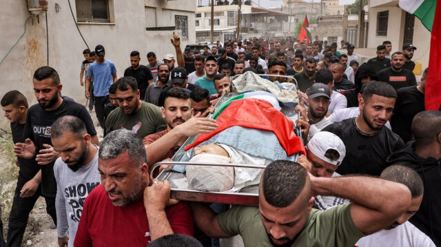 L'adolescent palestinien Mohamed Fayez Balhan, 15 ans, tué en Cisjordanie occupée. Crédit photo: AHMAD GHARABLI / AFP