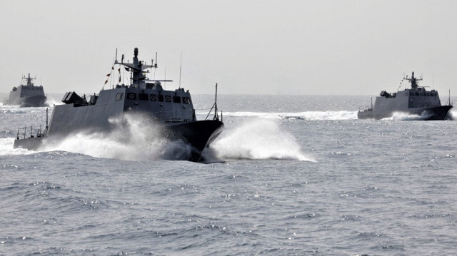 Des navires militaires taïwanais au large de la côte de Taïwan. Crédit photo: HANDOUT / TAIWAN'S MINISTRY OF NATIONAL DEFENSE / AFP