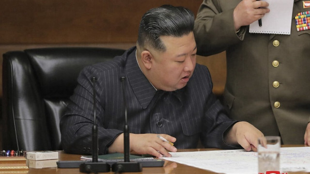 Le leader nord-coréen, Kim Jong Un. Crédit photo: STR / KCNA VIA KNS / AFP