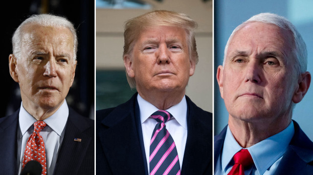 ABD Başkanı Joe Biden, eski Başkan Donald Trump ve eski Başkan Yardımcısı Mike Pence.