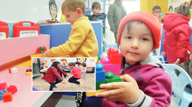 Beyoğlu Belediyesi, Mobil Anaokulu’nu Kahramanmaraş’ta çocuklarla buluşturdu.