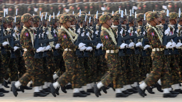 Armée du Myanmar. Crédit Photo: STR / AFP