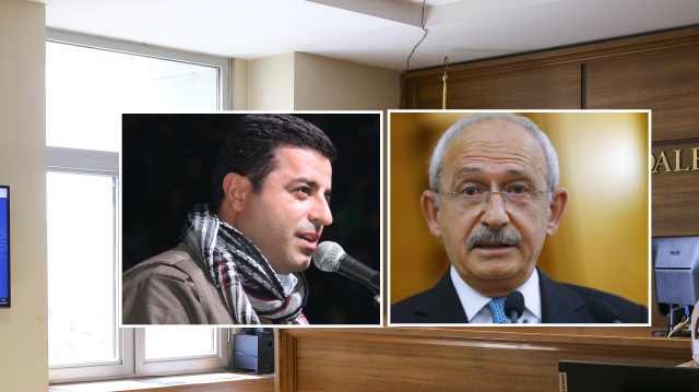 Selahattin Demirtaş ve Kemal Kılıçdaroğlu. 