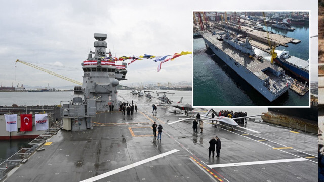 Dünyanın ilk SİHA gemisi TCG Anadolu, Cumhurbaşkanı Erdoğan'ın katıldığı törenle Deniz Kuvvetleri Komutanlığı'na teslim edildi. 