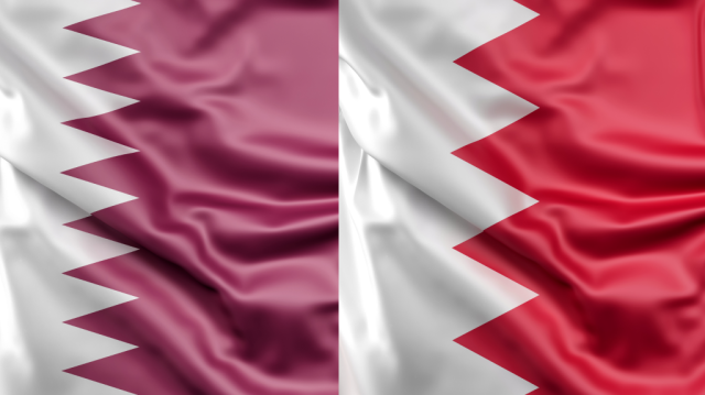 Le drapeau du Qatar et de Bahreïn. Crédit photo: Freepik