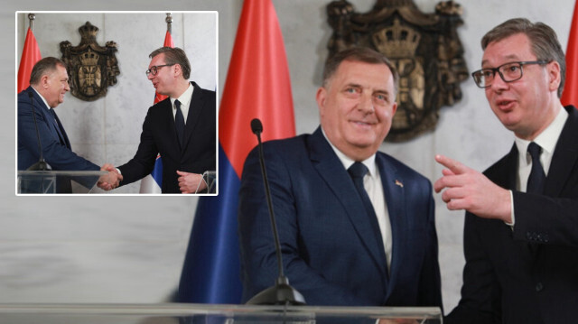 Sırp Cumhuriyeti (RS) Başkanı Milorad Dodik - Sırbistan Cumhurbaşkanı Aleksandar Vucic