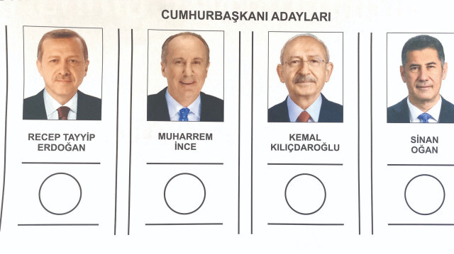 14 Mayıs Cumhurbaşkanlığı seçimi oy pusulası.