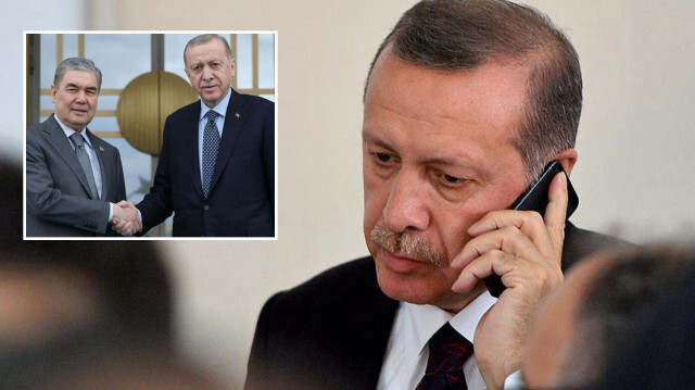 Cumburbaşkanı Erdoğan ve Kurbankulu Berdimuhammedov (Foto: Arşiv)