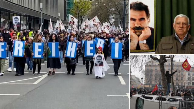 Almanya'da PKK sempatizanları yürüyüş düzenledi, teröristbaşı Cemil Bayık canlı yayında Öcalan'a özgürlük istedi
